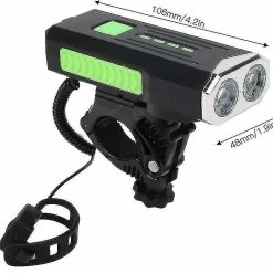 Unbranded Bike Horn Light, Bike Front Light Bicycle Lampe De Poche étanche Horn Warning Usb Rechargeable Pour Le Cyclisme (noir) 6 Unbranded Bike Horn Light, Bike Front Light Bicycle Lampe De Poche étanche Horn Warning Usb Rechargeable Pour Le Cyclisme (noir) -Vélo fixie Soldes 594761819 max