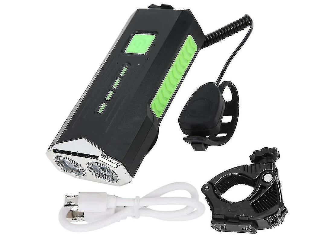 Unbranded Bike Horn Light, Bike Front Light Bicycle Lampe De Poche étanche Horn Warning Usb Rechargeable Pour Le Cyclisme (noir) 1 Unbranded Bike Horn Light, Bike Front Light Bicycle Lampe De Poche étanche Horn Warning Usb Rechargeable Pour Le Cyclisme (noir)