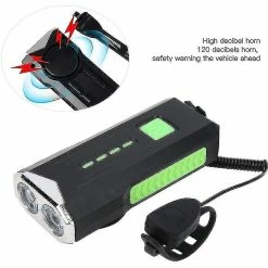 Unbranded Bike Horn Light, Bike Front Light Bicycle Lampe De Poche étanche Horn Warning Usb Rechargeable Pour Le Cyclisme (noir) 7 Unbranded Bike Horn Light, Bike Front Light Bicycle Lampe De Poche étanche Horn Warning Usb Rechargeable Pour Le Cyclisme (noir) -Vélo fixie Soldes 594761827 max