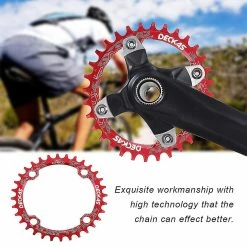 Woosien Deckas Narrow Wide Bike Mtb Round Oval Chainring Chain Ring Single Plate