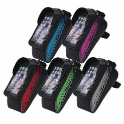 Woosien Universal Bicycle Bike Frame Front Head Top Tube Bag Compatible Avec Les Téléphones Intelligents De 6 Pouces -Vélo fixie Soldes 608391536 max