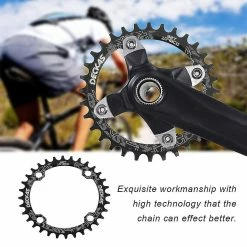 Woosien Deckas Narrow Wide Bike Mtb Round Oval Chainring Chain Ring Single Plate