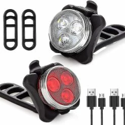 Unbranded 2pcs Bike Safety Warning Light Bicycle Signal Light Imperméable à L’eau Et à La Poussière