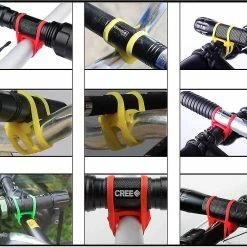 Unbranded Lampe De Poche Bike Mount Silicone Strap Rubber Tie Down Straps -Vélo fixie Soldes 611629295 max