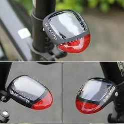 Unbranded Vélo Solar Lights Charge Usb Clignotant Avant Led Bike Lights Mountain Bike Accessoires -Vélo fixie Soldes 612040285 max