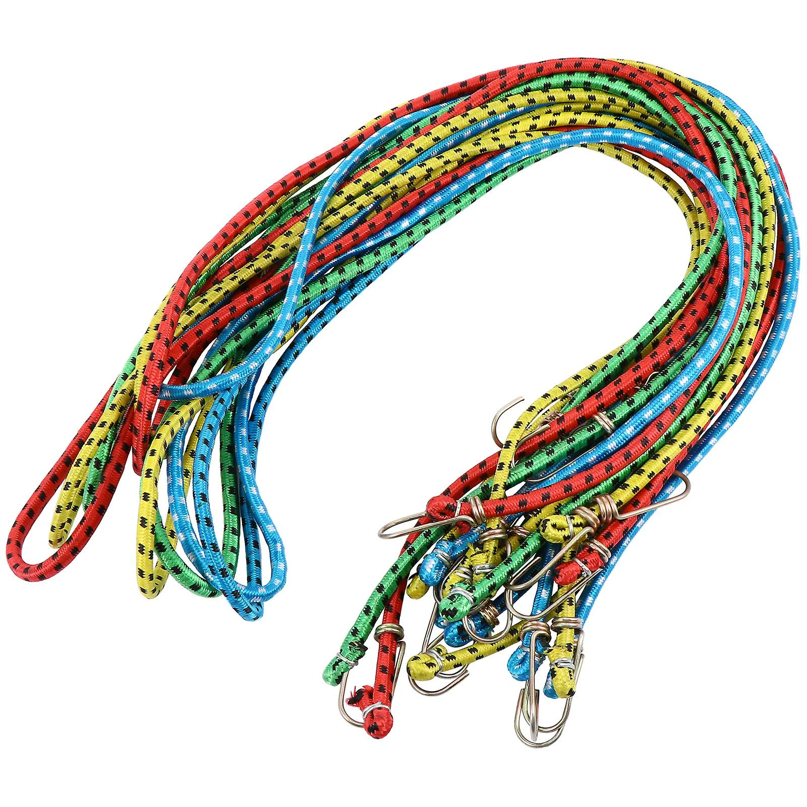 Toyvian 10pcs Bikepacking Straps Cargo Tie-down Strap Bike Bungee Cord Elastic Ties Downs 1 Toyvian 10pcs Bikepacking Straps Cargo Tie-down Strap Bike Bungee Cord Elastic Ties Downs