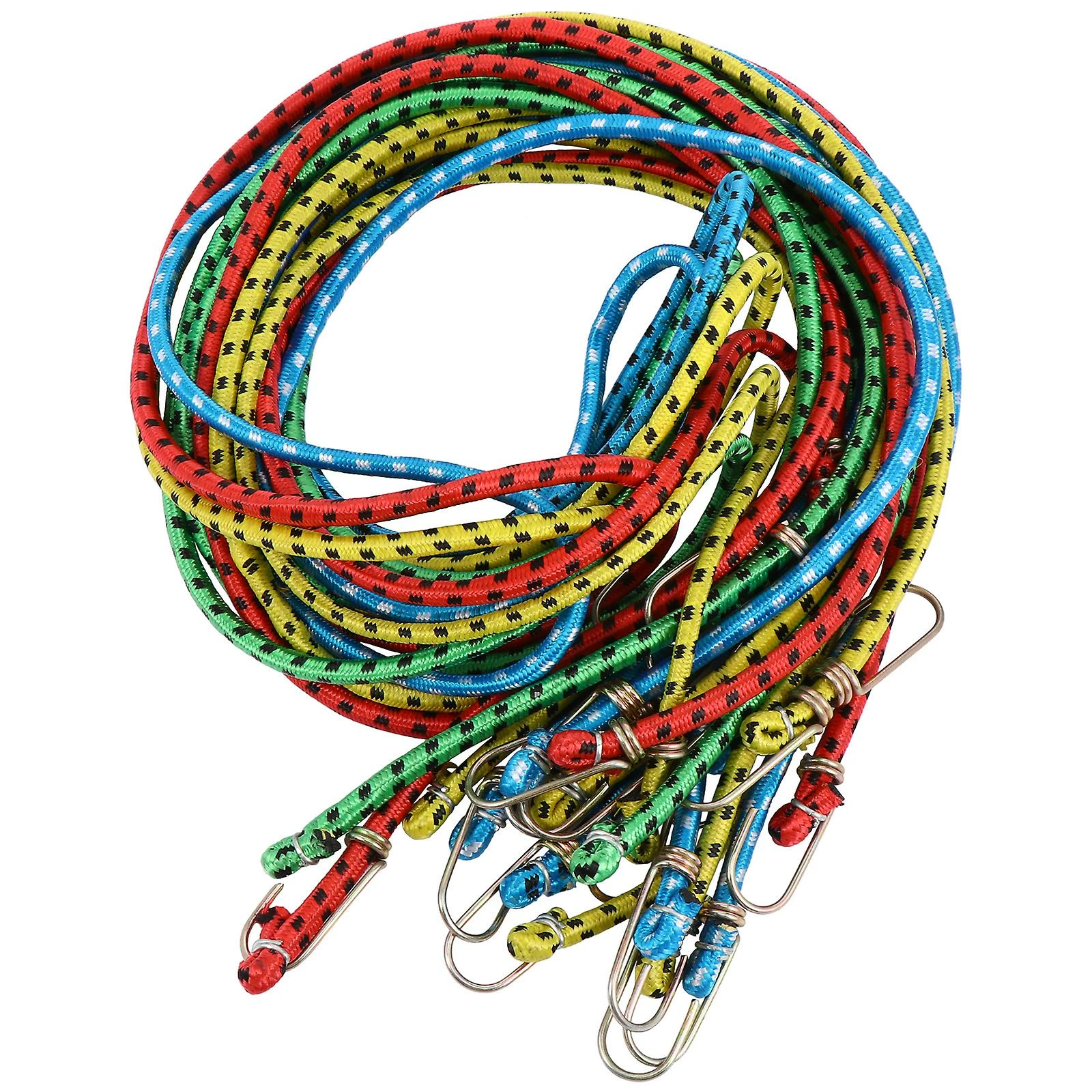 Toyvian 10pcs Bikepacking Straps Cargo Tie-down Strap Bike Bungee Cord Elastic Ties Downs 2 Toyvian 10pcs Bikepacking Straps Cargo Tie-down Strap Bike Bungee Cord Elastic Ties Downs – Image 2