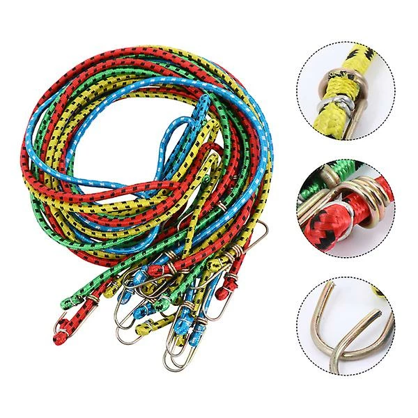 Toyvian 10pcs Bikepacking Straps Cargo Tie-down Strap Bike Bungee Cord Elastic Ties Downs 3 Toyvian 10pcs Bikepacking Straps Cargo Tie-down Strap Bike Bungee Cord Elastic Ties Downs – Image 3