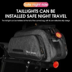 Unbranded West Biking 10l Grande Capacité Sac De Cyclisme Imperméable à L’eau Mountain Bike Saddle Rack Trunk Bags Sac De Transport De Bagages Bicycle Mimenor -Vélo fixie Soldes 625892413 max