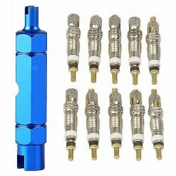 Unbranded 10 Pcs Bicycle Tire Valve Core Français Presta Tire Air Valve Core Removal Tool Alliage D’aluminium Mtb Road Bike Réparation De Pneus Pièces Mimenor