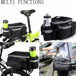 Unbranded Bicyclestore Bike Rear Seat Bag Trunk Bags Bike Panniers Imperméable à L’eau Cycling Bag Rack Bicycle Accessories Noir -Vélo fixie Soldes 626269922 max