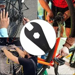 Nufasion Clé De Vélo En Acier Au Carbone Durable Cone Spanner Multi Function Bike Cone Spanner Bicycle Repair Toolblack1pcs -Vélo fixie Soldes 637585806 max