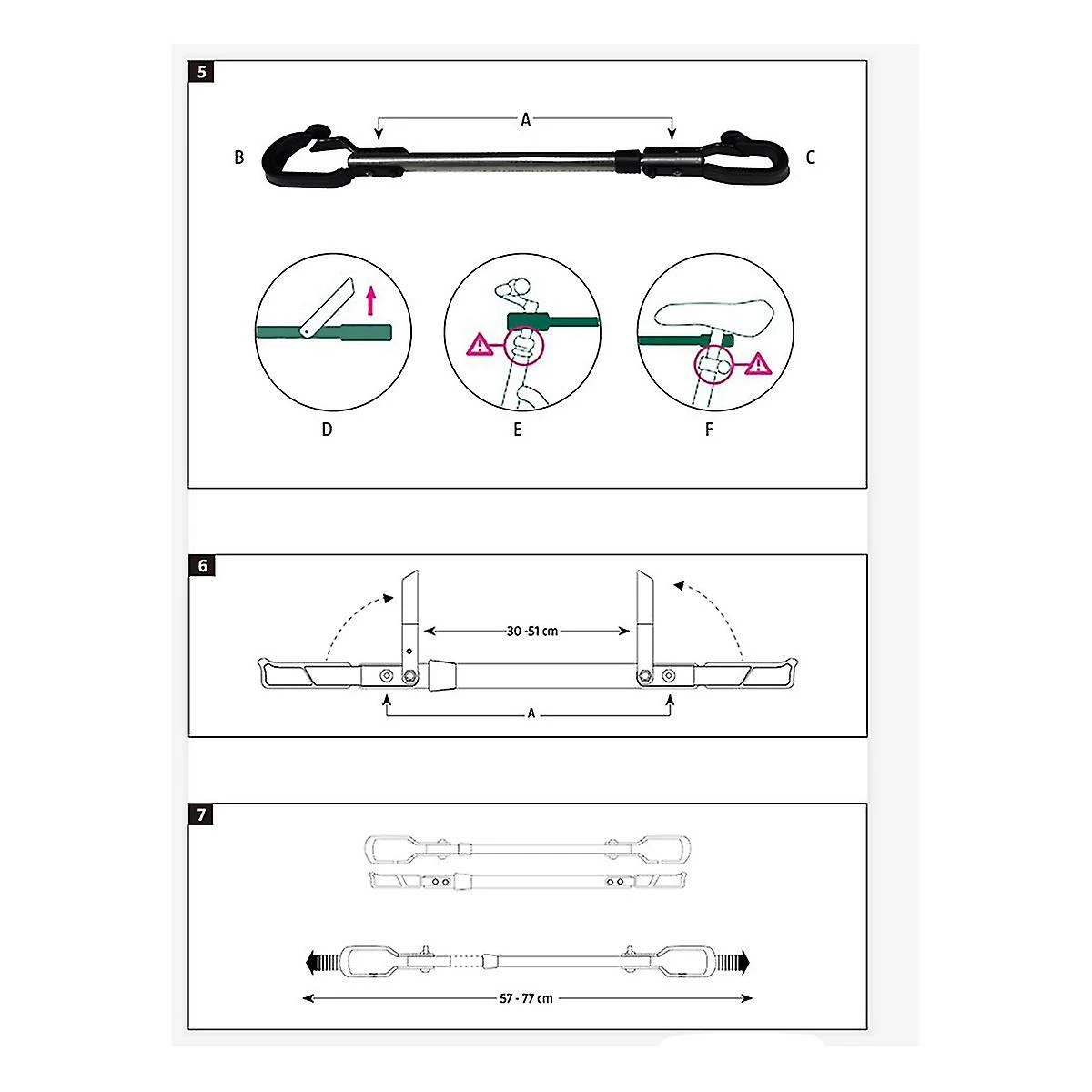 Nufasion Capacité 30kg / 66lbs Bike Bicycle Top Tube -bar Cadre Adaptateur Réglable Pour Y-frame Lady Bike Car R 3 Nufasion Capacité 30kg / 66lbs Bike Bicycle Top Tube -bar Cadre Adaptateur Réglable Pour Y-frame Lady Bike Car R – Image 3