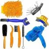 Unbranded 9 Pièces Bike Chain Cleaner Nettoyage Brush Set Cycling Tools Kit Bike Accessories Scrubber Compatible Avec La Montagne, La Route, La Ville, L’hybride, Le Bmx Vélo A