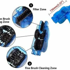 Unbranded 9 Pièces Bike Chain Cleaner Nettoyage Brush Set Cycling Tools Kit Bike Accessories Scrubber Compatible Avec La Montagne, La Route, La Ville, L’hybride, Le Bmx Vélo A -Vélo fixie Soldes 642421025 max