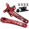 Unbranded 2pcs Bolany Bicycle Crank Arm Haute Compatibilité Vibrant Color Bike Accessoires Fixed Gear Bike Biels For Bike