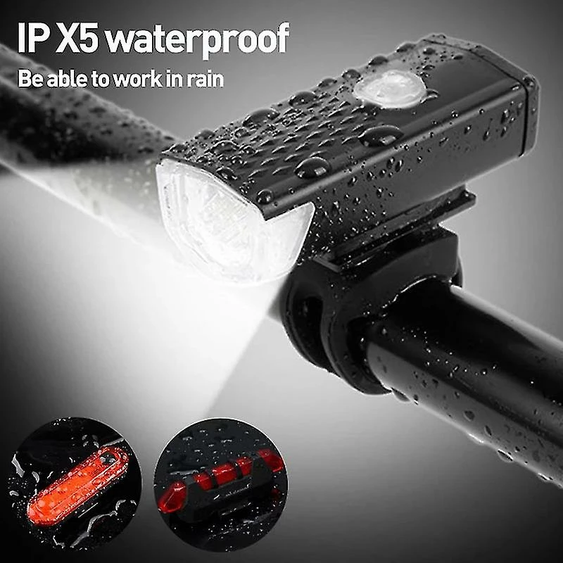 Unbranded Bike Light Led Bicycle Front Headlight Rear Taillight Usb Rechargeable Tail Light Lampe De Poche Cycling Light Accessoires De Vélo 1 Unbranded Bike Light Led Bicycle Front Headlight Rear Taillight Usb Rechargeable Tail Light Lampe De Poche Cycling Light Accessoires De Vélo