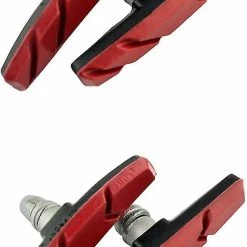 Unbranded Yaju Mountain Road Bike V-brake Pads Brake Shoe Block Bicycle Accessories Mountain Bike V-brake System ( Rouge ) ( 4pcs ) -Vélo fixie Soldes 642425804 max