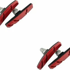 Unbranded Yaju Mountain Road Bike V-brake Pads Brake Shoe Block Bicycle Accessories Mountain Bike V-brake System ( Rouge ) ( 4pcs ) -Vélo fixie Soldes 642426002 max