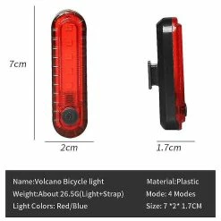 Unbranded Bike Lights Bicycle Led Night Riding Flash Usb Charging Accessories -Vélo fixie Soldes 642427919 max