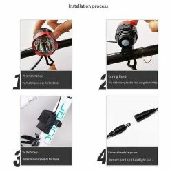 Unbranded Bicycle Light Usb Headlight Night Riding Glare Bicycle Accessories Riding Led Equipment Mountain Bike Usb (jaune) -Vélo fixie Soldes 642428006 max