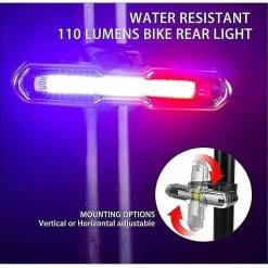 Unbranded Led Bike Tail Lights, Usb Rechargeable Rear Bike Lights Waterproof Bicycle Rear Cycling Safety Flashlight Bike Accessories Pour La Plupart Des Vélos Avec 5 Modes 8 Unbranded Led Bike Tail Lights, Usb Rechargeable Rear Bike Lights Waterproof Bicycle Rear Cycling Safety Flashlight Bike Accessories Pour La Plupart Des Vélos Avec 5 Modes -Vélo fixie Soldes 642429471 max
