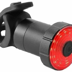 Unbranded Chronus Bike Tail Light, Rechargeable Smart Bicycle Rear Lights Tige De Selle Montage Brake Sensing Bike Rear Led Accessoires Pour Road Bike-style (noir)