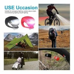 Unbranded Niuniu Bicycle Front Light Led Head Front Rear Wheel Bike Lights Cycling Bicycle Accessories Bike Lamp(8pcs, Red) -Vélo fixie Soldes 642431281 max