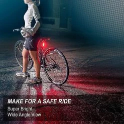 Unbranded Bike Light Set, Usb Re-chargeable Bicycle Light Set Led Bicycle Light Feu Arrière Lumières De Sécurité Pour Les Sports De Plein Air Accessoires D’équipement D’équitation De Nuit -Vélo fixie Soldes 642433243 max