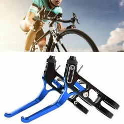 Unbranded Bleu 2pcs Bicycle Brake Handle Alloy Bike Accessoire -Vélo fixie Soldes 642433419 max
