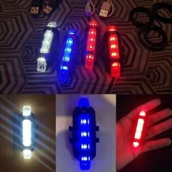 Unbranded Usb Rechargeable Road Bike Light Mtb Bicycle Front Back Arrière Feu Arrière Bicicleta Éclairage Accessoires De Vélo Ciclismo -Vélo fixie Soldes 642433577 max