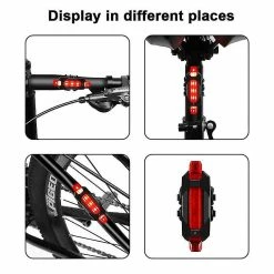 Unbranded Usb Rechargeable Road Bike Light Mtb Bicycle Front Back Arrière Feu Arrière Bicicleta Éclairage Accessoires De Vélo Ciclismo -Vélo fixie Soldes 642433776 max