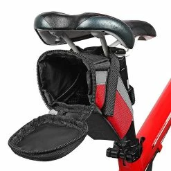 Unbranded Nylon Bicycle Bag Bike Rangement Saddle Bag Cycling Seat Tail Rear Pouch Bag Saddle Bolsa Bicicleta Accessoires