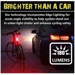 Unbranded Ultra Bright Bike Light Usb Rechargeable Bicycle Tail Light. Les Accessoires Led Arrière Rouges à Haute Intensité S’adaptent à Tous Les Vélos De Route, Casques. (noir) -Vélo fixie Soldes 642435457 max
