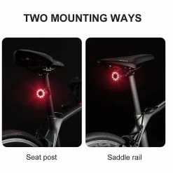 Unbranded Accessoires De Vélo, Bicycle Tail Light Rechargeable Arrière Bike Light Feu Arrière étanche Bike Taillight (noir) -Vélo fixie Soldes 642435571 max