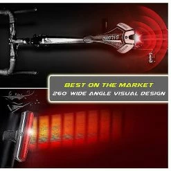 Unbranded Ultra Bright Bike Light Usb Rechargeable Bicycle Tail Light. Les Accessoires Led Arrière Rouges à Haute Intensité S’adaptent à Tous Les Vélos De Route, Casques. (noir) -Vélo fixie Soldes 642435644 max