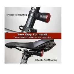 Unbranded Accessoires De Vélo, Feu Arrière à Détection Automatique Smart Bike Tail Light Bicycle Red Led Taillight Ipx6 Waterproof Cycling Lights (noir) -Vélo fixie Soldes 642436882 max