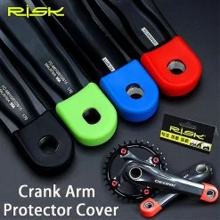 Unbranded 2pcs Silicone Bicycle Crank Arm Protector Cover Mountain Road Bike Universal Crankset Protective Caps Mtb Cyclisme Accessoires