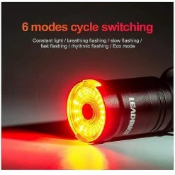 Unbranded Smart Bike Tail Light, Usb Rechargeable, Intelligent Light Perception De La Lumière Bike Rear Light Ipx6 Waterproof Led Bicycle Lights, High Intensity Rear Accessori -Vélo fixie Soldes 642437307 max