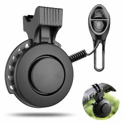 Unbranded 1 Pcs Electric Bike Horn 120 Db Cyclisme Vélo Scooter Horn 4 Modes Sonores Avec Batterie Rechargeable Accessoires De Vélo étanches Compatible Avec Ki