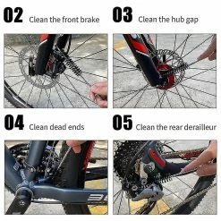 Unbranded 8x Outils De Réparation De Vélo Accessoires De Vélo Nettoyeur De Chaîne De Vélo Scrubber Brosse Mountain Road Bike Outils De Réparation De Nettoyage -Vélo fixie Soldes 642437919 max