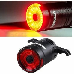Unbranded Nouveau Smart Bike Tail Light 6 Modes Clignotants Brake Sensing Bicycle Accessories Usb Rechargeable Ultra Bright Night Riding Warning Cycling Light (noir)