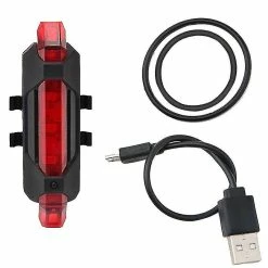 Unbranded 1pcs Rechargeable Usb Led Bicycle Tail Light Mountain Bike Avertissement De Sécurité Avant Et Arrière Clignotants Accessoires De Conduite De Nuit (918 # Rouge) -Vélo fixie Soldes 642440053 max