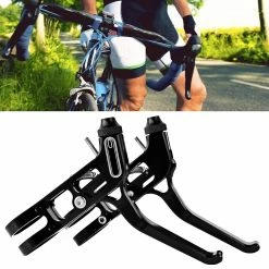 Unbranded Bleu 2pcs Bicycle Brake Handle Alloy Bike Accessoire -Vélo fixie Soldes 642440059 max