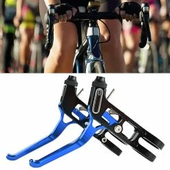 Unbranded Bleu 2pcs Bicycle Brake Handle Alloy Bike Accessoire -Vélo fixie Soldes 642440436 max