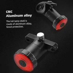 Unbranded Ultra Bright Smart Bike Tail Light, Usb Rechargeable Brake Sensing Bicycle Light, Haute Intensité Arrière Led Accessoires S’adapte Sur Tous Les Vélos De Route (noir) -Vélo fixie Soldes 642441351 max