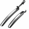 Unbranded 2pcs Bicycle Fenders Mountain Road Bike Mudguard Folding Front Rear MTB Mudguard Wings Pour 20-26 Pouces Accessoires De Vélo