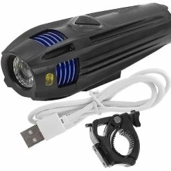 Unbranded Bike Light Usb Rechargeable Bicycle Front Light Imperméable à L’eau Led Phare Vélo Accessoire (bleu)