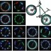 Unbranded Led Bike Wheel Lights - Lumières De Roue De Vélo Imperméables, Ultra Bright Bike Spoke Lights Bike Tire Lights, Sécurité Accessoires De Vélo Pour Adultes Et Enfants, Cool