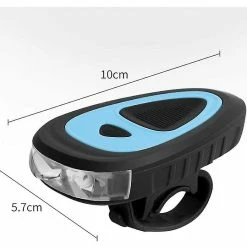 Unbranded Accessoires De Vélo, 250 Lumens Bike Light, Lumières De Vélo étanches, Tweeter à 120 Décibels, Lumières De Vélo Rechargeables USB (bleu) -Vélo fixie Soldes 642445910 max